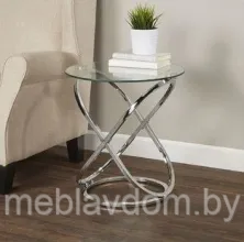 Стол журнальный SIGNAL EOS C прозрачный/хром