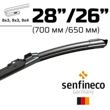 Щетки стеклоочистителя Smart-Flex Sharan/Galaxy к-т 28" (700мм) и 26" (650мм)