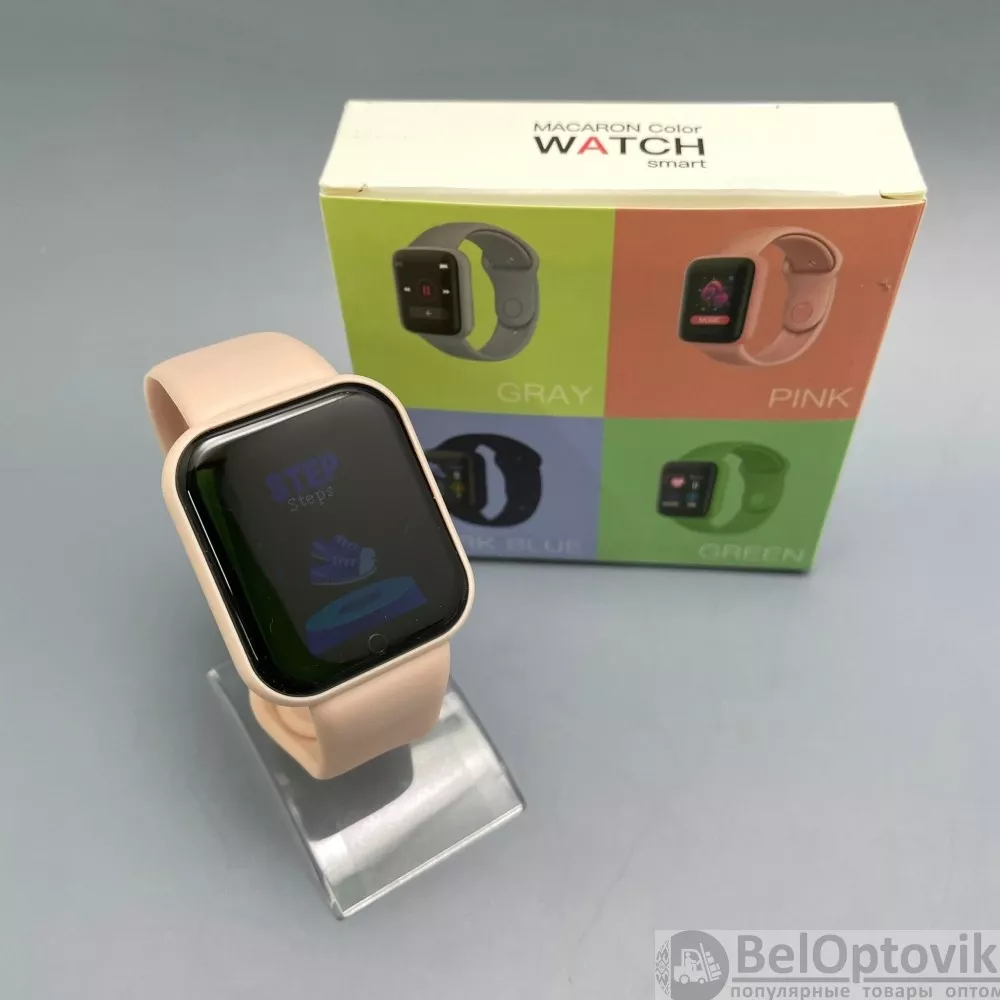 Умные часы Macaron Color Smart Watch Черный ОПТОМ