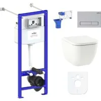 Унитаз подвесной Lavinia Boho Relfix One Rimless 7 в 1 87050159 (матовый пластик)