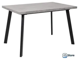 Кухонный стол Мамадома Borg-120 раздвижной 120-160х80 (серый сланец/черный)