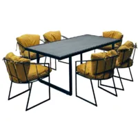 Комплект садовой мебели Craftmebel Лофт (черный)