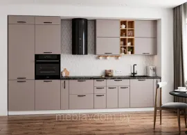 Кухня Ройс 3.7м - Грей Софт (ДСВ Мебель)