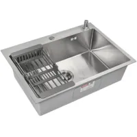 Кухонная мойка ARFEKA ECO AR мойка 700500, коландер, дозатор SATIN