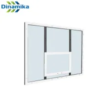 Баскетбольный щит Dinamika ZSO-002092, оргстекло на раме (белая разметка)