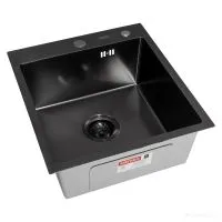 Кухонная мойка ARFEKA ECO AR 450500 BLACK PVD NANO DECOR VOLCANIC ROCK