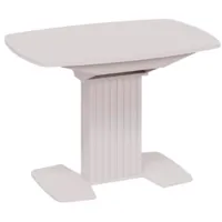 Кухонный стол Трия Хилтон раздвижной Тип 1 (кашемир/стекло матовое кашемир)