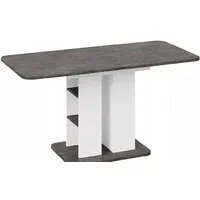 Кухонный стол Трия Мюнхен тип 2 (белый ясень-ателье темный)