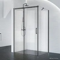 Душевой уголок BelBagno ACQUA-AH-1-140/90-C-NERO (прозрачное стекло)