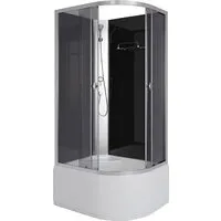 Душевая кабина Niagara Eco E110/80/40L/TN/BK 110x80x195