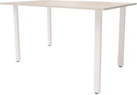 Обеденный стол Millwood Прага Л18 130x80 белый/металл белый