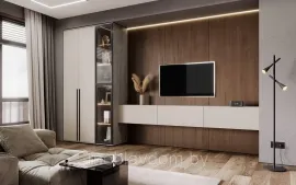 Модульная гостиная Норд (Комплект 1) - Дуб Крафт серый/Кашемир (2,7м)