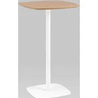 Барный стол Stool Group Form 60x60 T-005H (светлое дерево/белый)