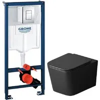 Унитаз подвесной Grossman GR-4404BMSQ GROHE Rapid SL 38772001 (с кнопкой)