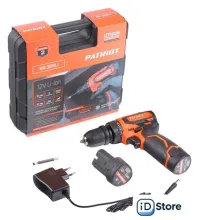 Дрель-шуруповерт Patriot BR 369Li 180201369 (с 2-мя АКБ, кейс)