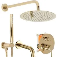 Душевая система Rea Lungo REA-P4125 (золотой)