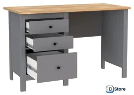 Офисный стол Mio Tesoro Сага 120x56 2.08.06.160.15 (серый/ясень)