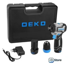 Дрель-шуруповерт Deko Loner 12V PRO 085-1122 (с 2-мя АКБ, кейс)