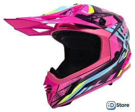Мотошлем AIM RH855 Fiber Glass Vexo RH855V-BPP-M (M, фиолетовый/розовый)