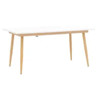 Обеденный стол Stool Group Стокгольм раскладной 160-220x90 / DT-1706-160 (белый)