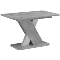 Обеденный стол Woodville Аврора (цемент светлый/белый)