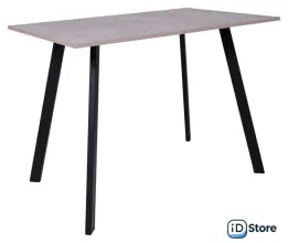 Кухонный стол ЭлиГард Solo 102x67 (бетон/черный)