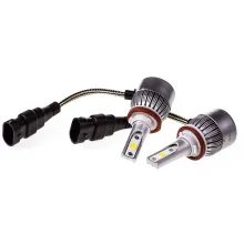 Автолампа-LED H11 26W 6000K 2500Lm 12/24V 1-конт АТОМ (C6) SKYWAY радиаторвентилятор компл.2 шт