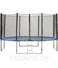 Батут Bebon Sports 13ft (396 см) с внешней сеткой безопасности, удлиненными ножками и лестницей