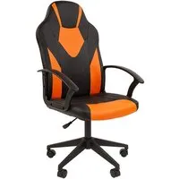 Игровое (геймерское) кресло CHAIRMAN Стандарт СТ-17 Гейм (экопремиум, черный/оранжевый)