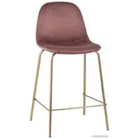 Стул Stool Group Валенсия SN полубарный OS-001CB HLR-44 (велюр розовый/золотые ножки)