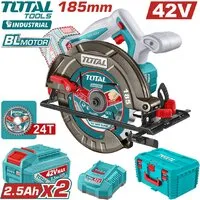 Дисковая (циркулярная) пила Total TSLI4218512 (с 2-мя АКБ, кейс)