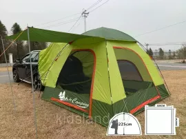 Кемпинговая палатка Mircamping 5-ти местная 1900 с укрытием для автомобиля