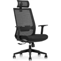Офисное кресло SitUp Madrid PL Black (сетка Black/ткань Black)