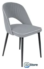 Стул Табурет Монро CF 041 (16 серый/кант 15 светло-серый/черный каркас)