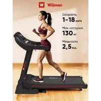 Электрическая беговая дорожка Willman T4400F (черный/красная)