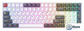 Клавиатура Royal Kludge RK100 RGB (белый/серый, RK Red)