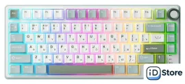 Клавиатура Royal Kludge R75 RGB Sky Cyan (RK Silver)