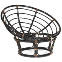 Кресло садовое TetChair Papasan 23/01 W без подушки (античный черно-коричневый)