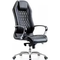 Офисное кресло SitUp Apollo chrome (экокожа Black/Black)