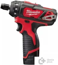 Дрель-шуруповерт Milwaukee M12 BD-202C 4933441900 (с 2-мя АКБ, кейс)