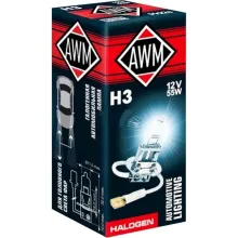 Лампа галогенная AWM H3 12V 55 W (PK22S)