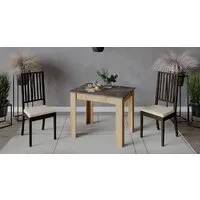 Кухонный стол Трия Промо тип 1 (дуб крафт золотой/ателье темное)