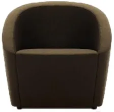 Кресло мягкое Бриоли Джакоб J5 коричневый
