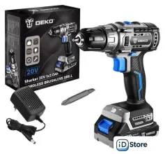 Дрель-шуруповерт Deko Sharker 063-4037 (с 1-им АКБ)