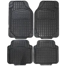 Коврик салона SKYWAY Стандарт 005 4пр. Резиновый Черный (п69.545 см,з43.545 см)