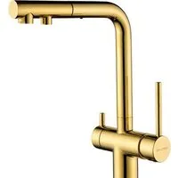Смеситель Paulmark Serpentine SE213222-G (золото)