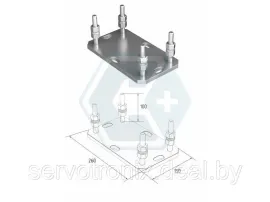 Подставка для роликовой опоры Alutech SGN.02 (большая)