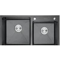 Кухонная мойка Gerhans K37843B-S (графит)