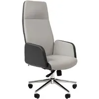 Офисное кресло CHAIRMAN 929 (экопремиум серый/светло-серый)