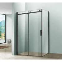 Душевой уголок Vincea Lugano VSR-1L9012CLB-1 (черный/прозрачное)
